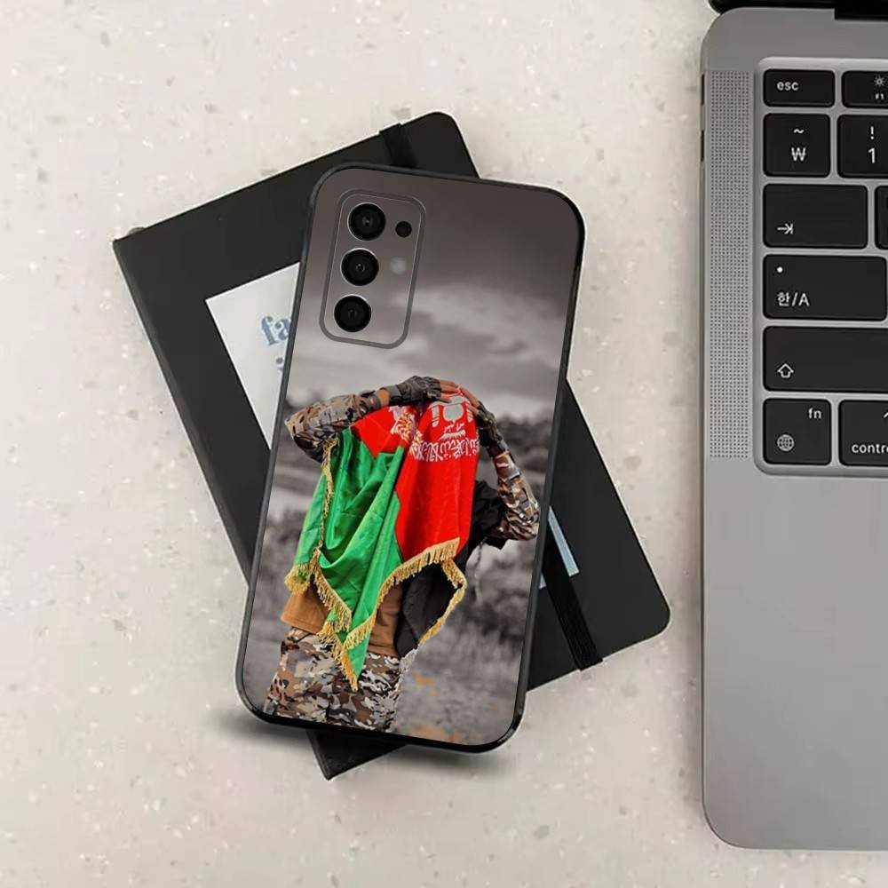 Flag OF Afghanistan Art For Samsung Galaxy A53,31,52,72,41,22,73,32,71,Note,J7,8,9,5G Soft Black Silicone Phone Case