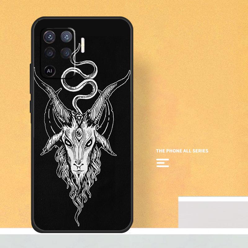 Devil Satan Case For Oppo A74 A94 A54 A15 A17 A57 A6 A5 Pro A16 A76 A96 A40 A60 A80 A18 A38 A58 A78 A98