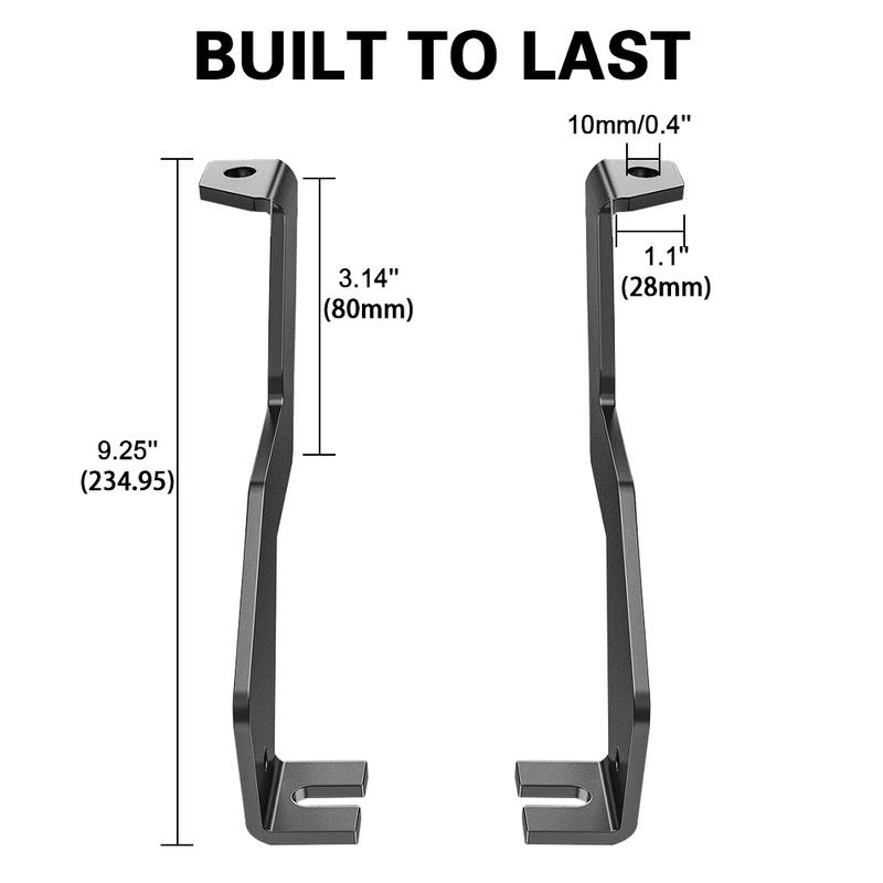 for Ford F150 2004-2014 Engine Hood Hinge Ditch Led Mount Brackets Work Light Bracket for Svt Ratpor 2010-2014