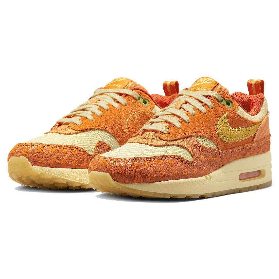 Женские кроссовки Nike Air Max 1 Somos Familia оранжевые Starfish Solar-Flare DZ5352-847 — фото 3