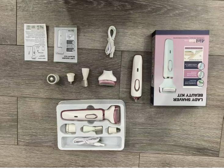 4-in-1 Women s Electric Shaver with USB Charging for Legs, Armpits, and Pubic Hair
