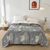 White Floral Throw Blanket Luxury Warm Fuzzy Soft Cozy Flannel Blanket for Home Sofa Couch Chair Decorative Bedroom Bed Blankets