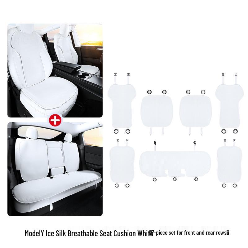 Ventilated Seat Covers for Tesla Model Y/3 - Summer Car Seat Modification Accessories.