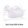 2000ml Portable Round Urinal Pot with Lid for Elderly and Adult Males - Large Capacity Night Pot and Bedside Urine Collector.