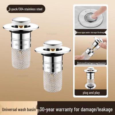 Stainless Steel Sink Drain Stopper and Filter