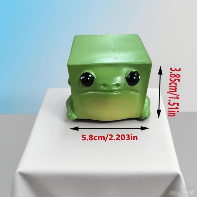 Уродливо-Милая Лягушка Мини-Статуэтка Забавные Поделки Лягушка Смоляная Фигурка Сад и Дом Декор Скульптура Домашний Офис Украшение
