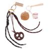 Ins Braided Rope Baseball Keychain Creative Sports Keyring Trendy Woven Rope Key Holder Girls Bag Pendant Key Accessories
