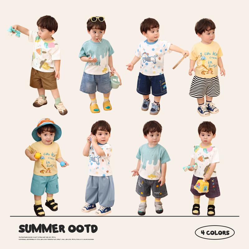 LUSON Baby Boy Graffiti Short-Sleeve T-Shirt