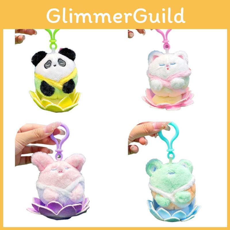 Jinnew Lucky Lotus Plush Buddha Animal Keychain Pendant Cute Gift