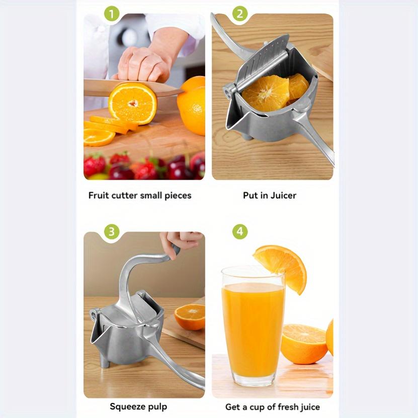 1pc Premium Aluminum Manual Citrus Juicer,Perfect for Oranges, Lemons&Pomegranates,Ideal for Home Kitchens, Parties & Bars