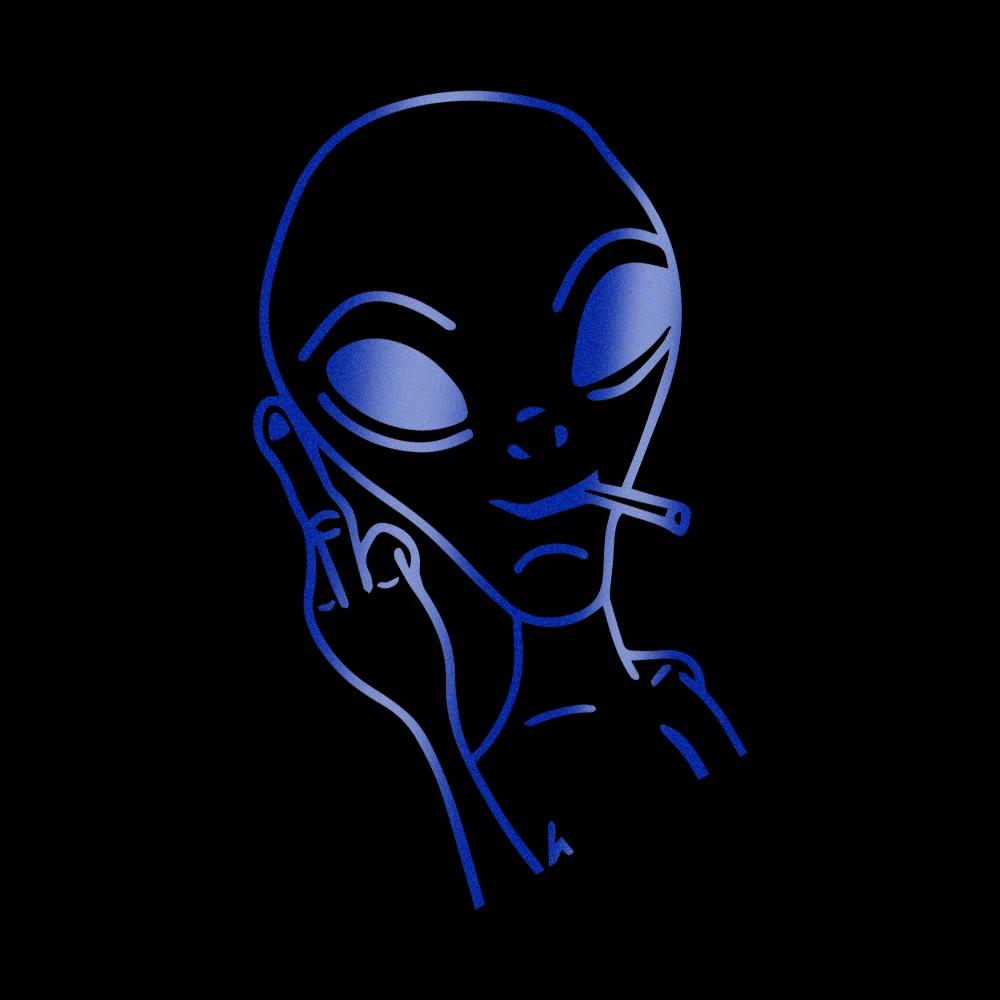 Alien Car Styling Reflective PVC Stickers Auto Whole Body Window Windshield Stickers Vehicles Motorcycle Exterior Accessories