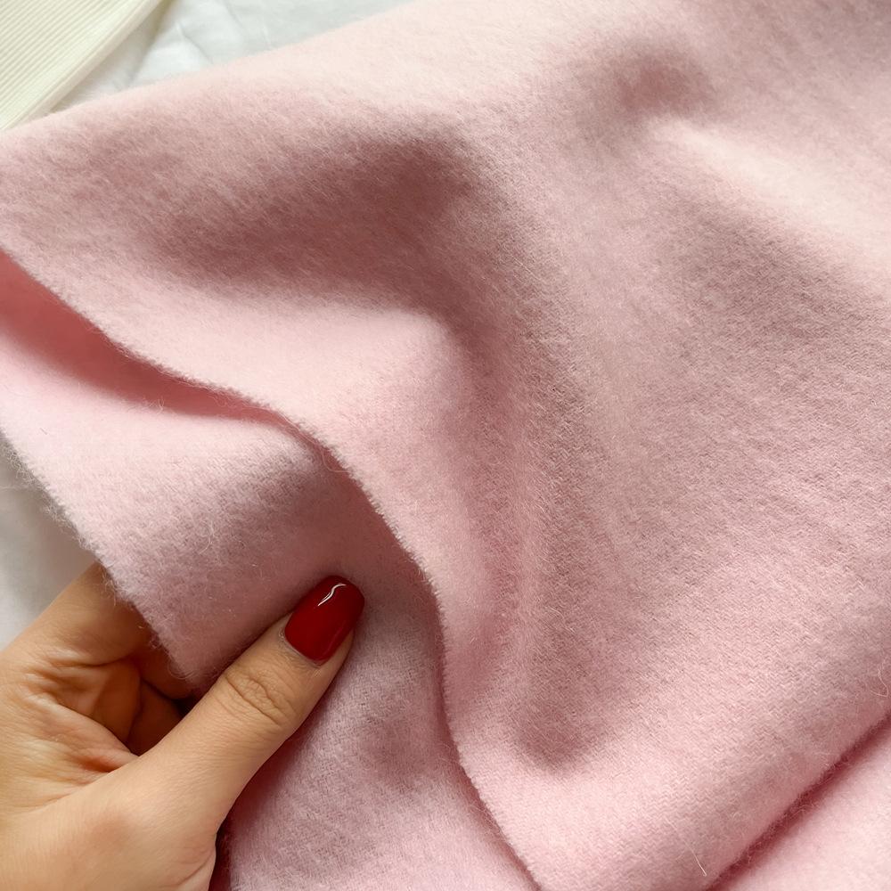 High-end pure wool scarf women's winter new camel red warm scarf long shawl