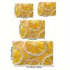 1Pcs Anti Fatigue Kitchen Rugs,  Lemon Fresh  Print Waterproof Non-Slip Thick Cushioned Kitchen Mat Heavy Duty Comfort Standing Mat for Kitchen