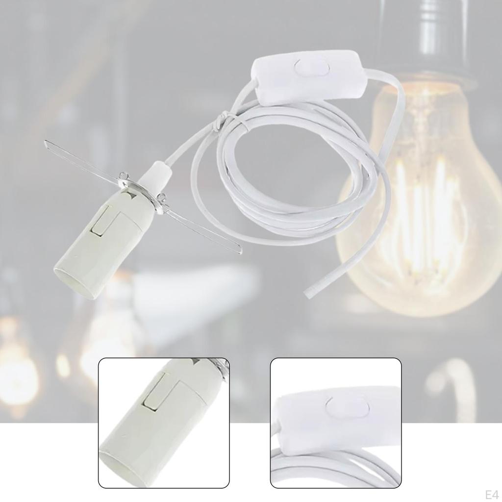 Lamp Holder 1.8M Wire DIY Making Lighting Accessories E14 Base Light for Desktop Bar