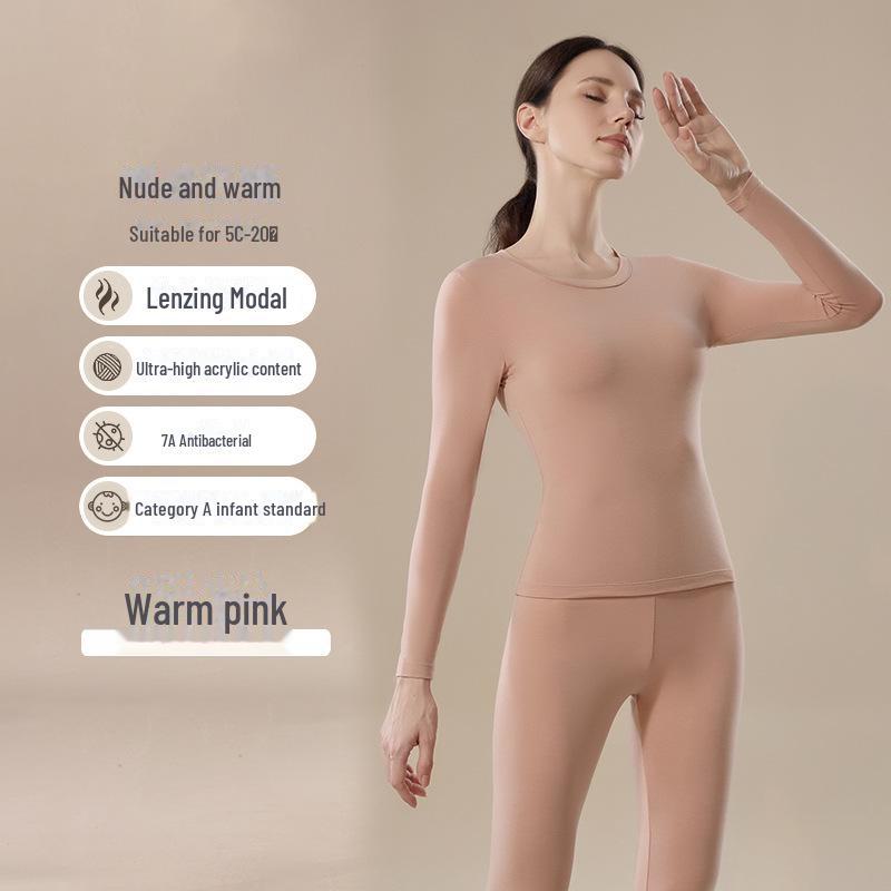 Ultra-Thin Seamless Thermal Base Layer Suit for Women - Autumn & Winter
