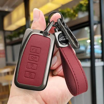 Leather Car Key Cover Case For Lexus Nx Gs Rx Is Es Gx Lx Rc 200 250 350 Ls 450H 300H Key Auto Case Keychain Keyring Accessories