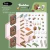 DIY Miniature Scene 3D Stickers Decorative Landscaping Stickers Kawaii Visual Stacking Sticker