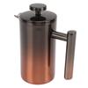 French Press Coffee Tea Maker with Filter Double Layer 304 Stainless Steel Gradient Ramp for