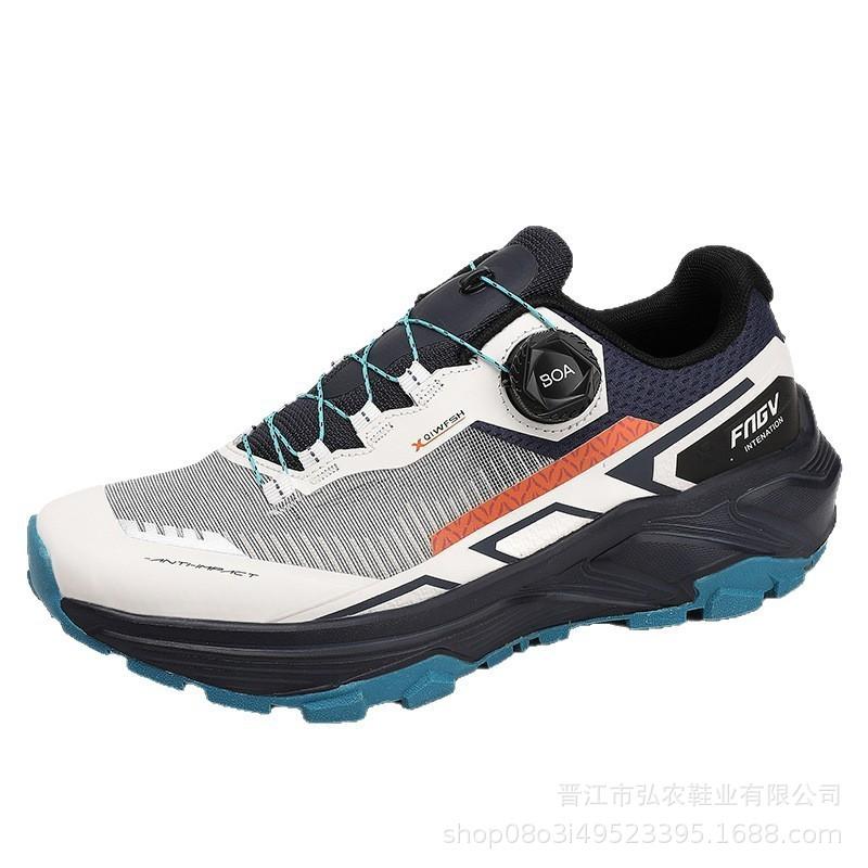 Men's waterproof outdoor hiking shoes all-terrain off-road running shoes swivel buckle sneakers