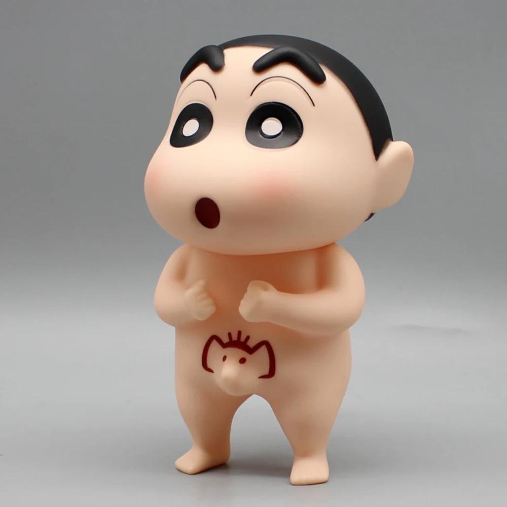Crayon Shin-Chan Anime Figures Kid Shin-Chan Nude Bathe Action Figurine PVC Statue Model Doll Desk Ornaments Collection Toy Gift