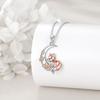 New Sen Series Unique Design Charming and Beautiful Fox Pendant Flower Moon Necklace