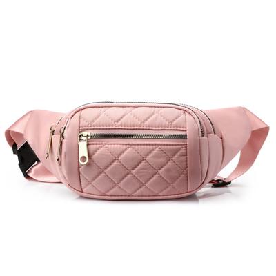 Bolsa de Cintura Xadrez Feminina Bolsa de Fanny Fashion Bolsa Banana de Quadril Oxford Impermeável Cinto Bolsa Designer Transversal Bolsa de Peito