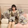 Lying Prone Baby Elephant Plush Toys Cozy Fluffy Cartoon Appease Animal Doll Warm Home Throw Pillow Cute Birthday Gift To Family