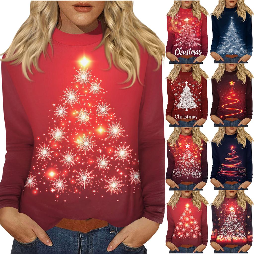 Women's Daily Casual Long Sleeve Mid Collar Top