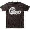 Chicago Logo T-shirt Heren Rock and Roll Muziek Klassiek Band T-shirt Zwart Maat S-4XL
