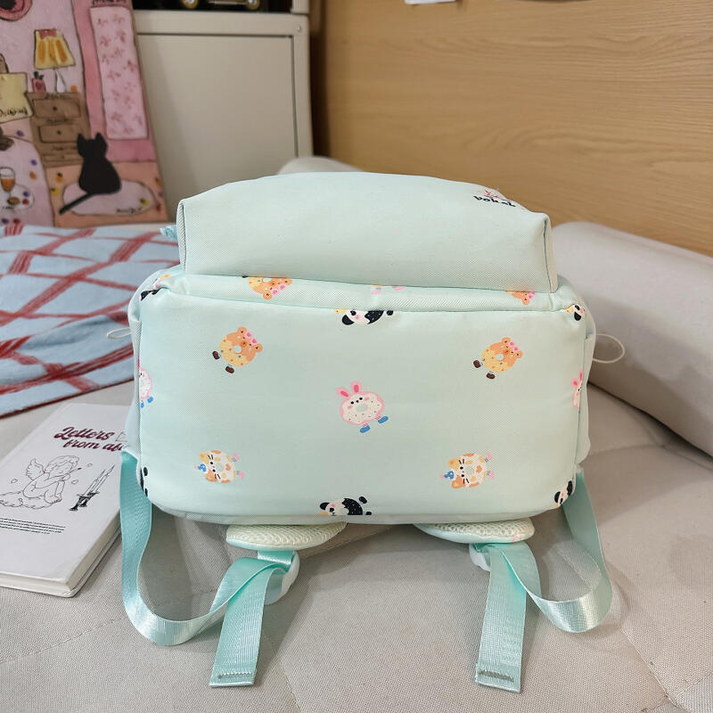 Cartoon Print Student Bag Large Capacity Travel Backpack Women's Backpack