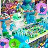 Cartoon Birthday Party Supplies, Cartoon Party Decorations Set - Cartoon Balloons Banners Cake Topper Etc for Kids Cartoon Birthday Party