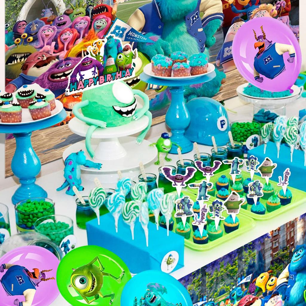 Cartoon Birthday Party Supplies, Cartoon Party Decorations Set - Cartoon Balloons Banners Cake Topper Etc for Kids Cartoon Birthday Party