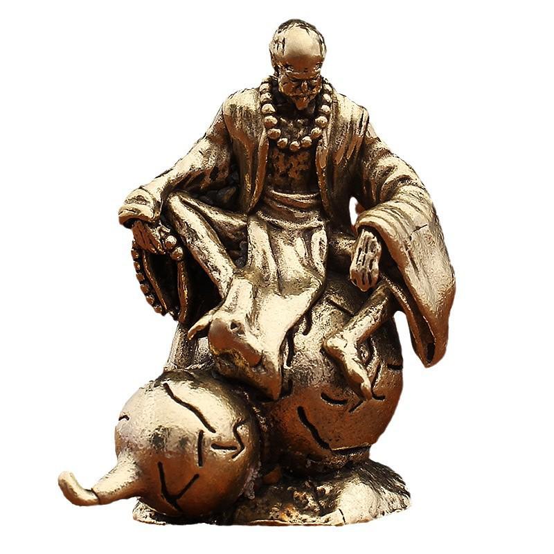 Messing Affenkönig Kleine Bronze Desktop-Ornament - Reines Kupfer Handwerksdekoration