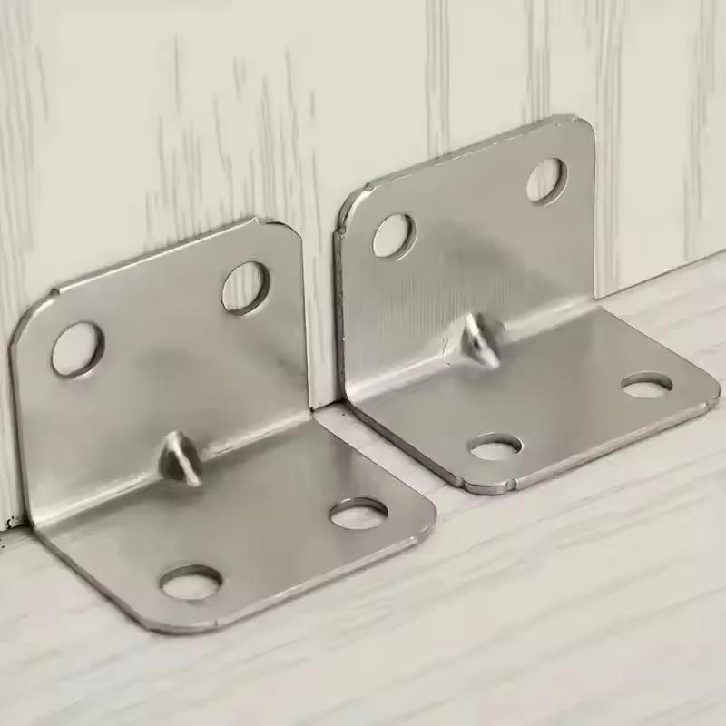 20Pcs Angle Iron Board Table Chair Cabinet Wardrobe Fixed Connector 90-Degree Angle Plate Bracket Shelf Brackets Accessories