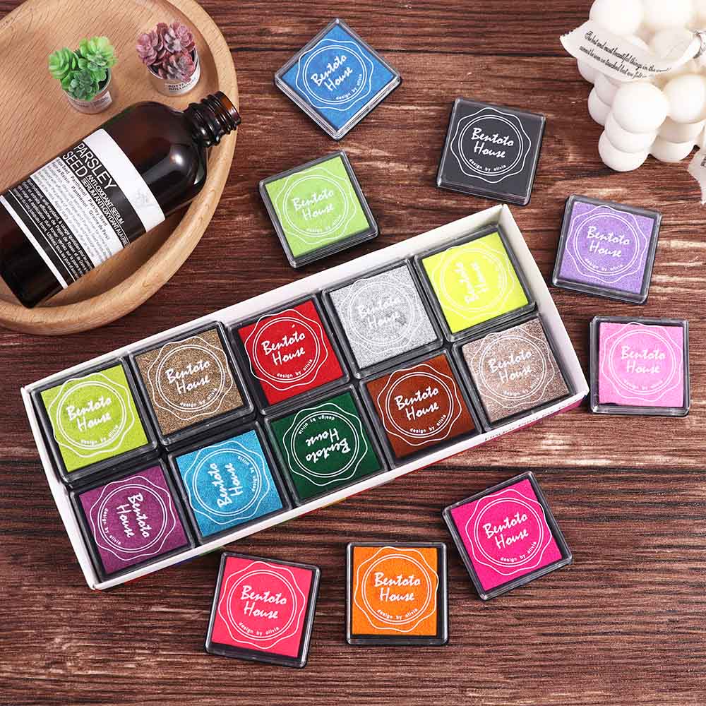 Oil Based Fingerpaint  Inkpad Fingerpaint Painting Stamp Scrapbooking Decoaration Ink Pad Stamps