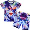 Spring Children, Cartoon Digital Printing Set, Children'S Short-Sleeved Loungewear Set 9051