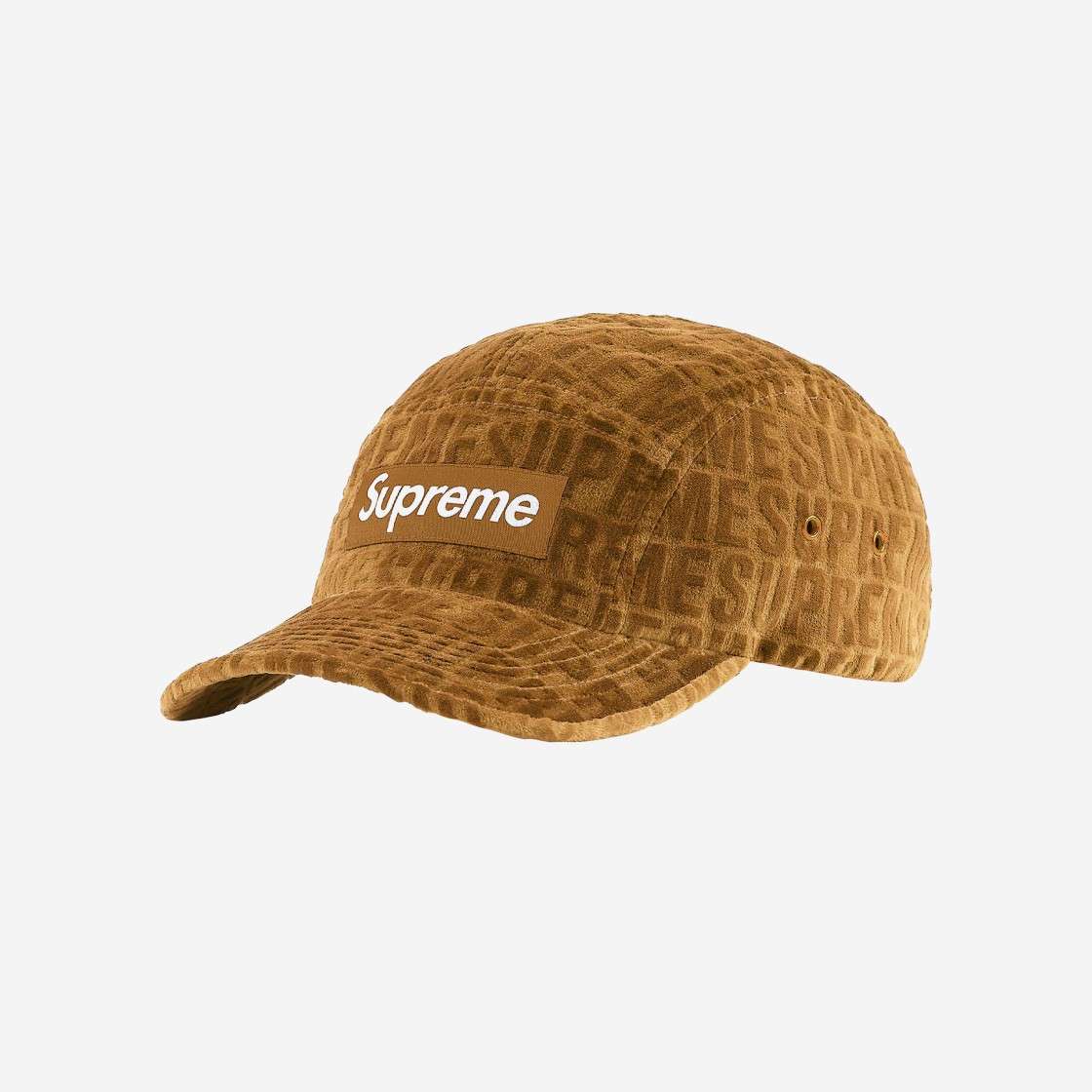 

Кепка Supreme Velvet Pattern Camp Коричневая 21FW -