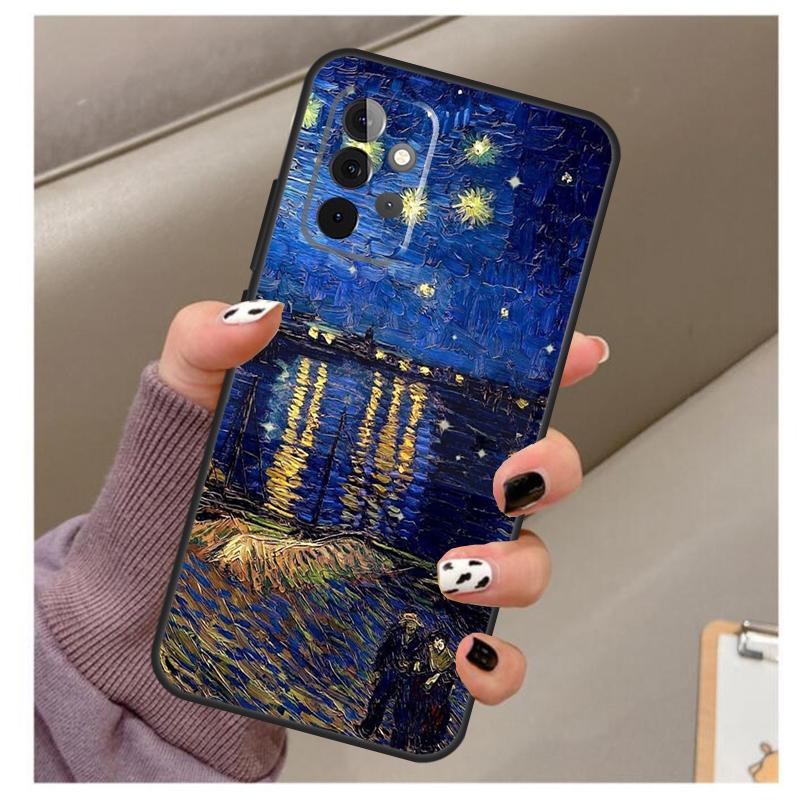 Paintings Starry Night Van Gogh Case For Samsung Galaxy A35 A55 A15 A32 A12 A22 A52 A06 A54 A34 A14 A56 A36 A26 A16 A13 A53