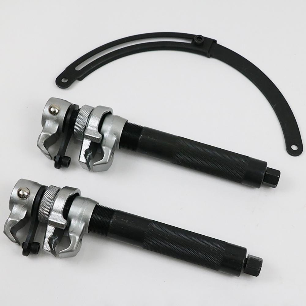 3pcs Suspension Heavy Duty Coil Spring Compressor Handheld Tool Set Shock Absorber Spring Disassembly Tool