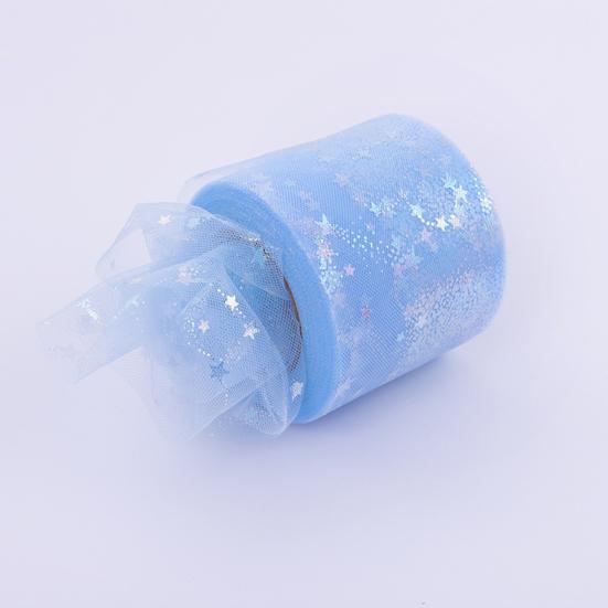 Tulle Roll 6CM*25 Yard Illusory Glitter Sequin Tear-resistant DIY Craft Wedding Decor Reusable Baby Shower Skirt Lace Yarn Roll Party Favors