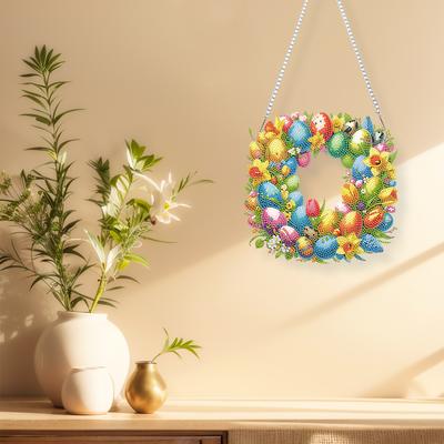 Lapin de Pâques Forme Spéciale Acrylique Peinture Diamant 5D DIY Points Pendentif Kit Pendentif Art Diamant Ornements Peinture Diamant