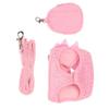 Weiches Hundegeschirr Unifarben Rosa Stabiles Band Hundeleine Set Flexibles Band Hautfreundlich Katzenleine Set Tägliches Gassi gehen