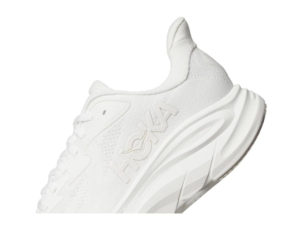 HOKA Clifton 10 Wide Track Field Running Size White x White Men's & Shoes, 25.0,