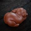 Yixing Purple Clay Tea Pet Chinese Zodiac Pig Statue Ornaments Desktop Decors Tea Figurine Crafts Handmade Tea Set Decoration