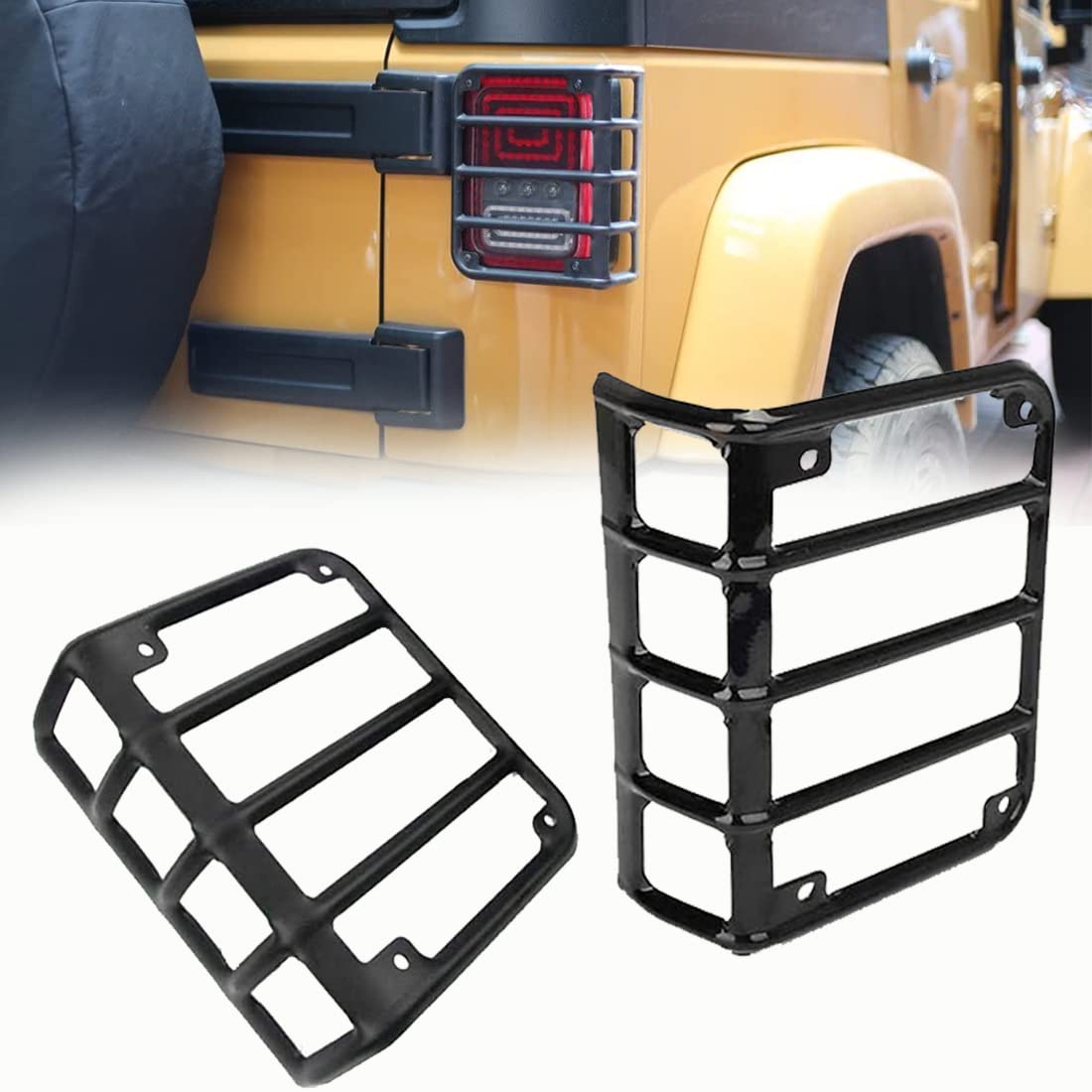 

VOSICKY Tail Lamp Guards, Rear Tail Light Guard Kit, Easy Installation, Set of 2