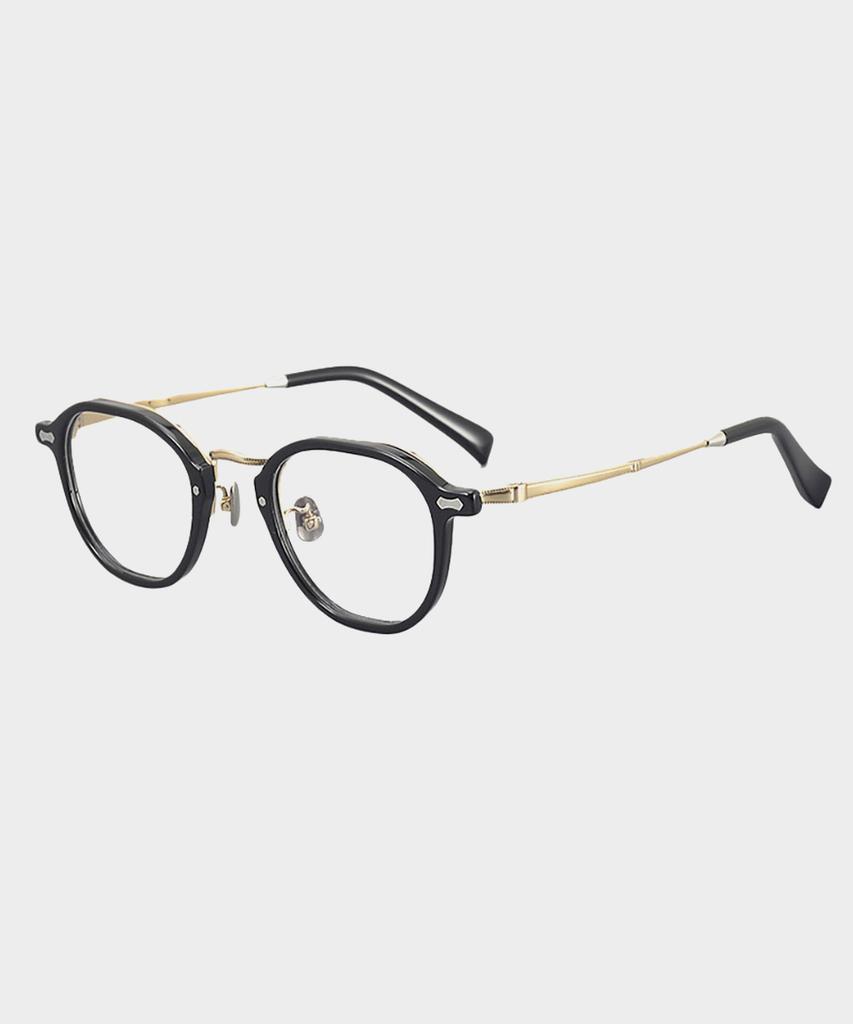 Lingkeonpeuleim Nm-143 Pure Titanium Eyeglass Frame Black