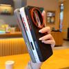 For OPPO Find X8 X8Pro X8S X8SPro X8Ultra Large Hole Metal Lens Protective Ring Heat-Dissipating Magnetic Shockproof Phone Case