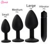 4pcs/set Crystal Anal Sex Toy Butt Plug Sex Toy for Men Prostate Massager Bullet Vibrator for Women