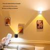 Rechargeable Wireless Bedroom Wall Lamp & Bedside Reading Light with Remote Control, No Drilling Needed.