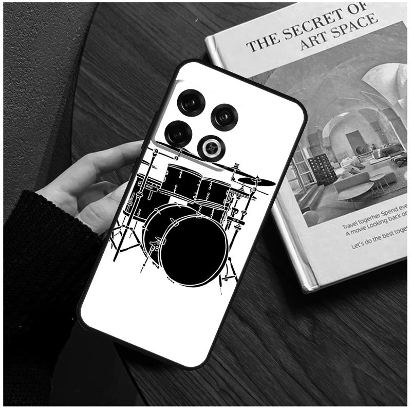 

Musical Instrument Drum Case For OnePlus 13T 13R 12R 10R 15 13 12 11 8T 10T Nord CE 4 3 2 Lite N20 N30 Nord 5 Cover OnePlus 8Pro